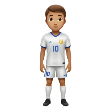 Determined soccer player standing on field, stadium lights glowing, cinematic lighting, realistic sports photo sticker