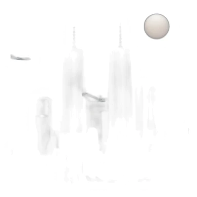 New York twin towers with airplane sticker