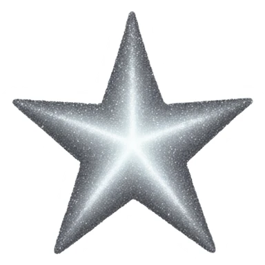 Grey sparkle star sticker