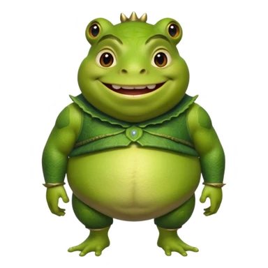 frog in a shrek costume sticker