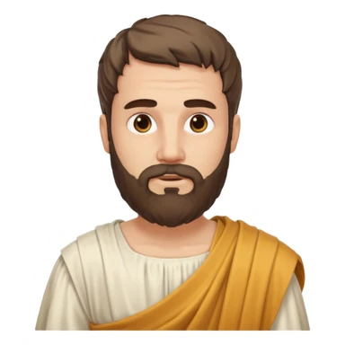 ancient greek writer with beard sticker
