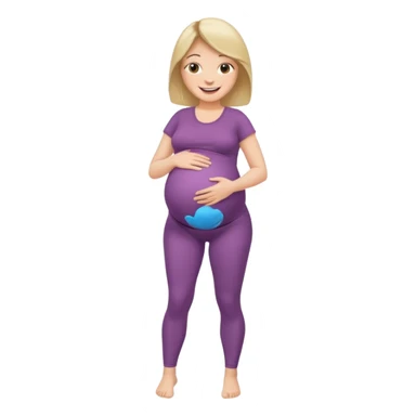 femme belly stuffing enceinte legging sticker