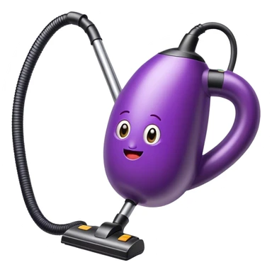 Vacuum sucking a eggplant  sticker