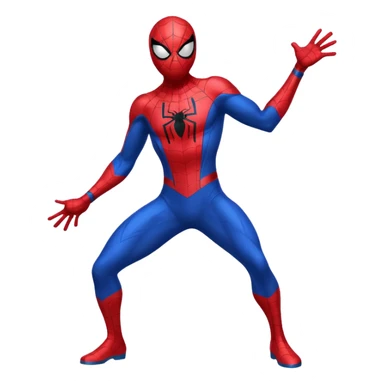 Spiderman full body doodle shock sticker