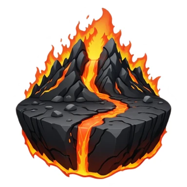planet, surface covered in lava and rocks  sticker