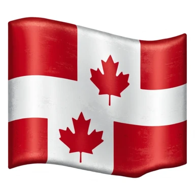 california and canadian flag merged sticker