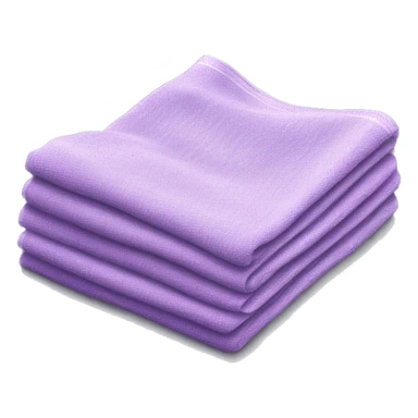 Realistic folded light purple dish towel sticker