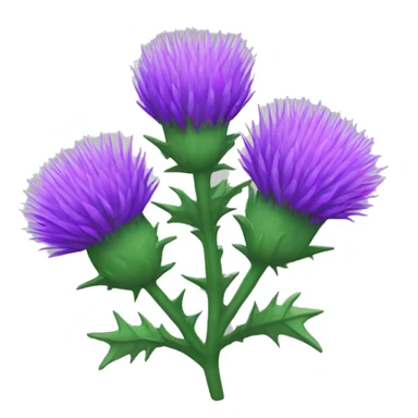 Emoji thistle sticker