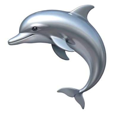 dolphin in y2k and frutiger aero style sticker