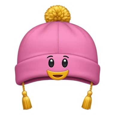 gorro de  egresados color rosa sticker