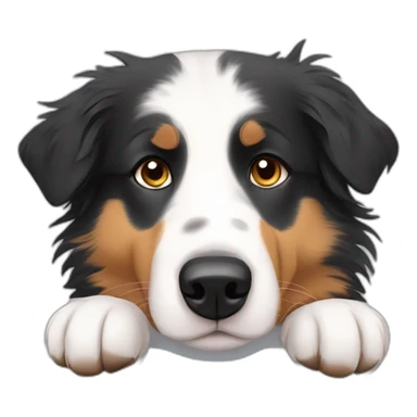 sleep deprived Australian shepherd sticker
