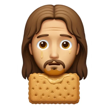 cute biscuit no cream cry jesus sticker