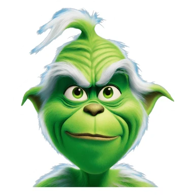 The grinch but blue sticker