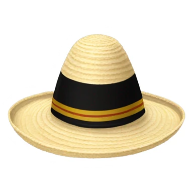 sombrero vueltiao negro con beige muchas bandas por el ala y la copa. sticker