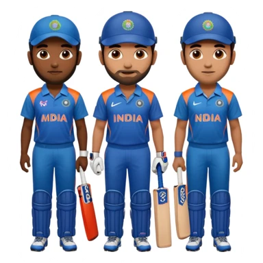 Virat Kohli and rohit sharma and ms dhoni sticker