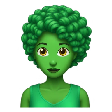 Women green yeas sticker