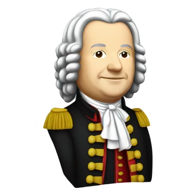 johann sebastian bach standing sticker