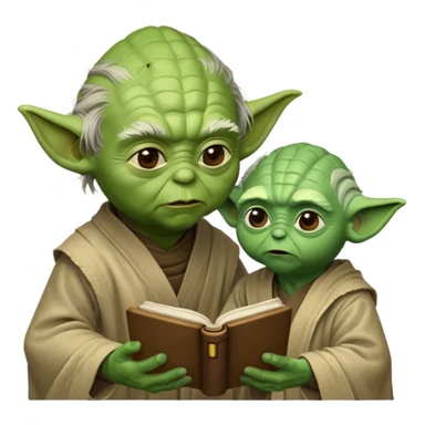 Yoda teaching Luke from Star Wars" the mivie sticker