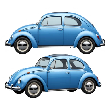 volkswagen coccinelle side vuew  sticker