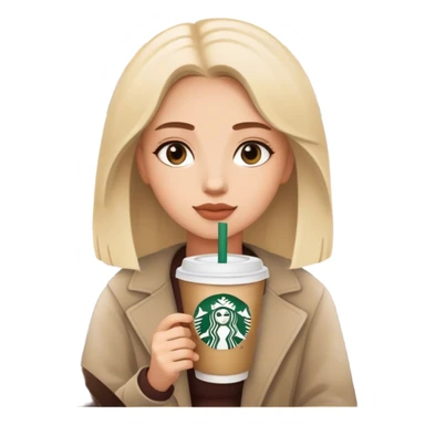 Girl in car with Starbucks sticker