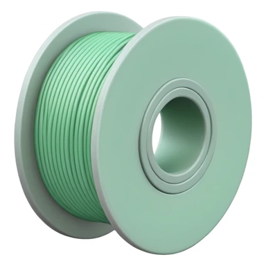 pale green filament spool sticker