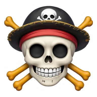 One piece Luffy jolly roget sticker