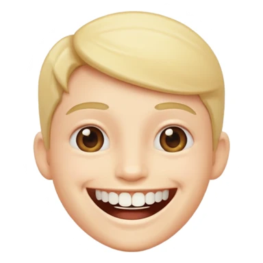 smile with few teeth sticker