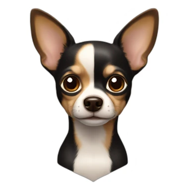 CHIHUAHUA NOIR ET MARRON sticker