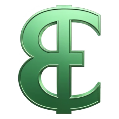 Money symbol, currency, cash, dinheiro, green outline sticker