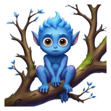 3D, create an image of a cartoon monster with big eyes sitting on a tree branch, thomas kinkade and paul lehr, pixar cute character design, by Anne Stokes, splashes of neon galaxies, adorably cute, drew struzan inspiration, by Wojciech Korneli Stattler, beautiful mattepainting sticker