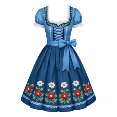 Dirndl with no human just the dress sticker
