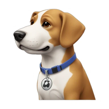 Dog is playing fifa on a xbox sticker