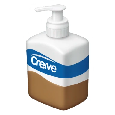 rectangular bottle foam cerave sticker