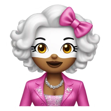 hello kitty as a drag queen  sticker