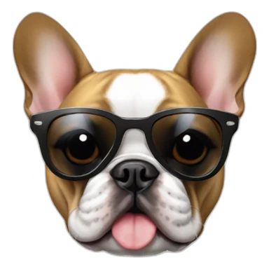 french bulldog with sunglasess sticker
