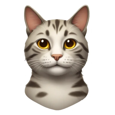 Smirking cat with top sticker