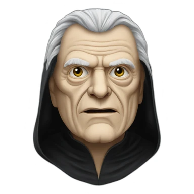 Emperor Shiev Palpatine (black hood, robe) Star Wars The return of the jedi sticker