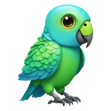 robot parakeet sticker