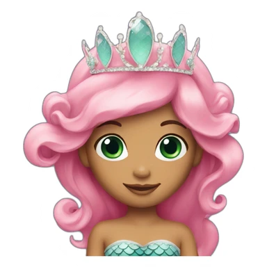 Mermaid with tiara  sticker