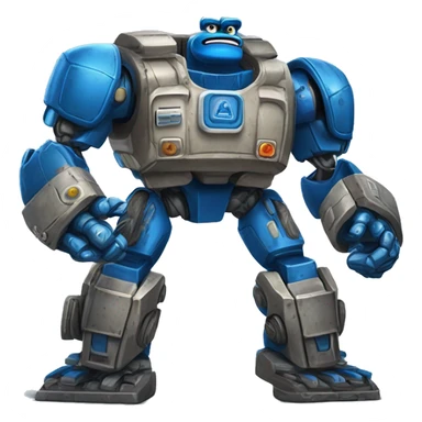 Cookie Monster Auto-Bot:
Crunchload
A bulky blue Autobot with a massive mouthplate and powerful arms. Crunchload can crush obstacles with his “chomper jaws” and transform into an armored transport truck for carrying supplies—or cookies! sticker