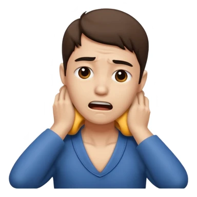 Person strangling their neck sticker