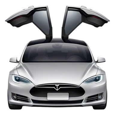 Tesla Model S - Tesla (Model Year: 2022) (Iconic colour: Silver) sticker