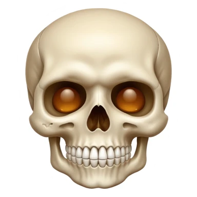 Skull. Shushing sticker