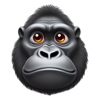 lazy fat red tired cute gorilla sticker