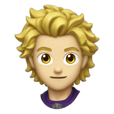 emoji that looks like dio from jojos bizzare adventures sticker
