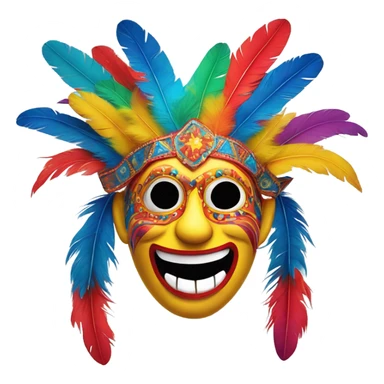 mascara marimonda colombiana carnaval de barranquilla sticker