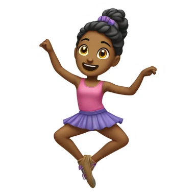 dancing girl  sticker