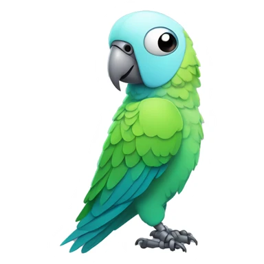 robot parakeet sticker