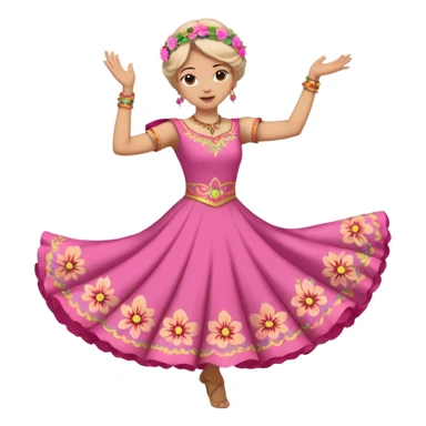Bailarina rosada pero no de valet sino de bailes culturales sticker