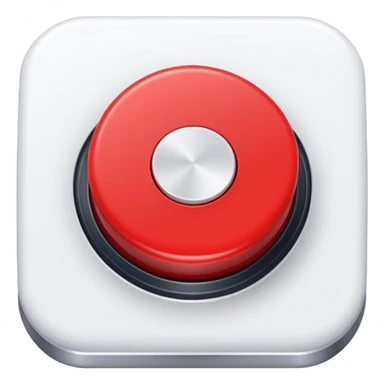 red button is pressed sticker